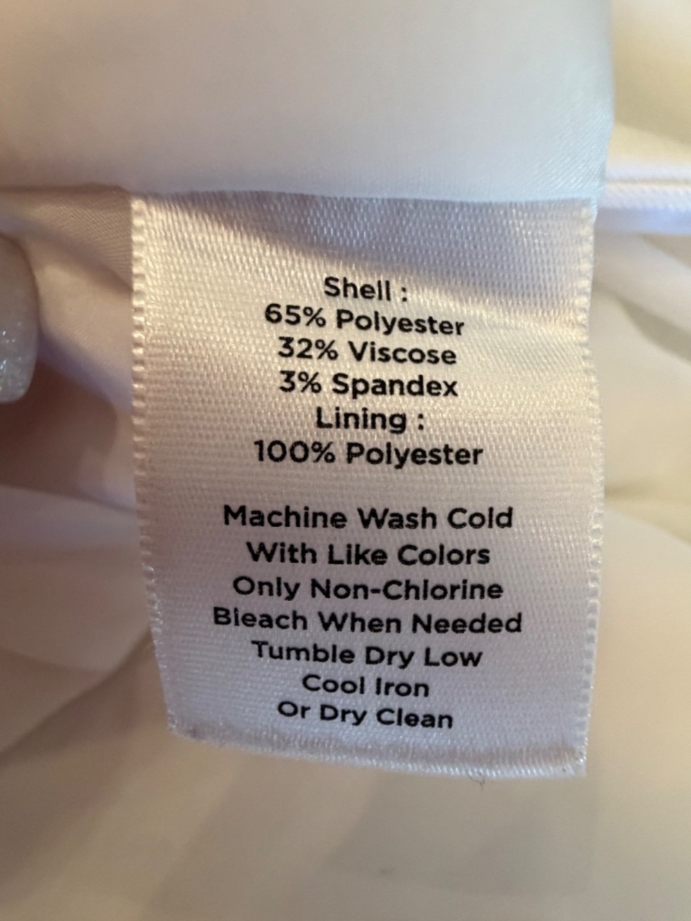 Talbots White Lined Classic Side Zip Slim Pants, Size 14 - Picture 10 of 14